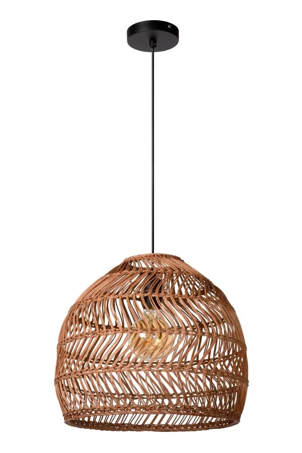 Lucide MOLOKO - Pendant light - Ø 40 cm - 1xE27 - Ocher Yellow - turned off